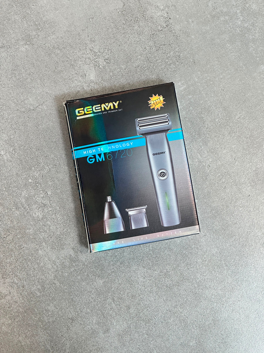 Geemy GM-6720 | 3-in-1 Professional Shaver & Trimmer Set