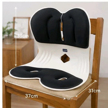 Ergonomic Posture Corrector Seat Cushion – Portable Lumbar & Pelvic Back Support for Office Chair, Sofa & Car