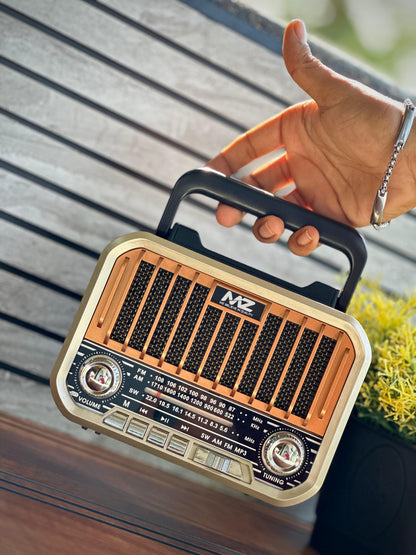 MZ S666 Retro Radio Speaker – AM/FM/SW Multi-Band Wireless Speaker