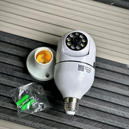 WiFi Smart Bulb Security Camera – 360° Wireless CCTV Camera