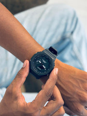 Digital and analog watch