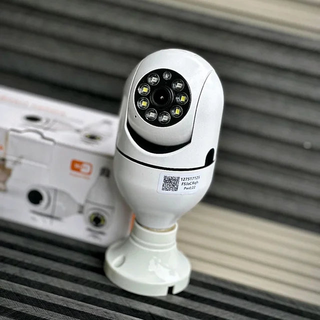 WiFi Smart Bulb Security Camera – 360° Wireless CCTV Camera